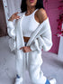 Knitted cardigan "MALIBU" - white